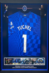 Thomas Tuchel Signed Chelsea Framed Shirt, full frame
