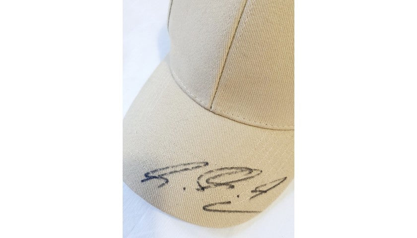 Cap signed by Michael Schumacher, back view