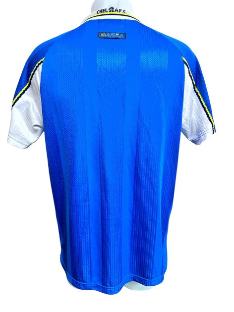 Gianluca Vialli Signed Chelsea Shirt 1997/98, Chelsea crest detail