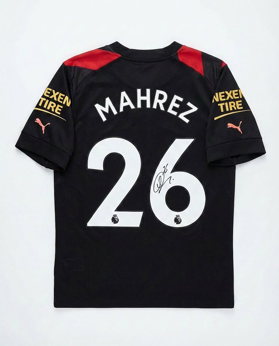 Riyad Mahrez Signed Manchester City Jersey