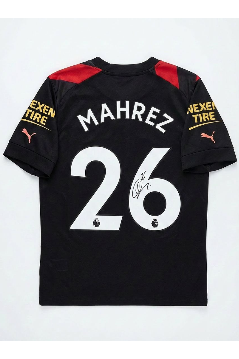 Riyad Mahrez Signed Manchester City Jersey, additional view