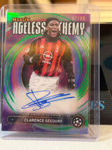 Clarence Seedorf Ageless Alchemy Autograph – 2024-25 Topps Merlin UEFA Club Competitions – AC Milan trading card, front