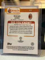 Rafael Leão 48/50 Gold Parallel – 2024-25 Topps Merlin Collections UEFA – AC Milan trading card, back