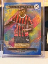 Rafael Leão Star Quality Parallel – 2024-25 Topps Inception UEFA Club Competitions – AC Milan trading card, front