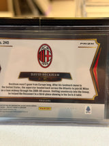 David Beckham Field Level Parallel – 2024-25 Panini Select Serie A – AC Milan trading card, back