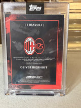 Oliver Bierhoff I Diavoli Autograph – Topps AC Milan 125° Anniversario – AC Milan trading card, back