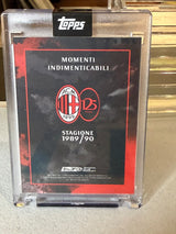 Franco Baresi 4/5 Momenti Indimenticabili (Stagione 1989/90) – Topps AC Milan 125° Anniversario – AC Milan trading card, back