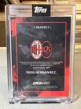 Theo Hernández I Diavoli Autograph – Topps AC Milan 125° Anniversario – AC Milan trading card, back