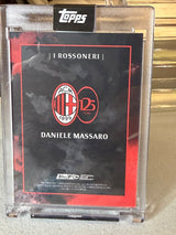 Daniele Massaro I Rossoneri Autograph – Topps AC Milan 125° Anniversario – AC Milan trading card, back