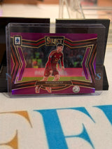 Matías Soulé Purple Prizm Field Level Parallel – 2024-25 Panini Select Serie A – AS Roma trading card, front