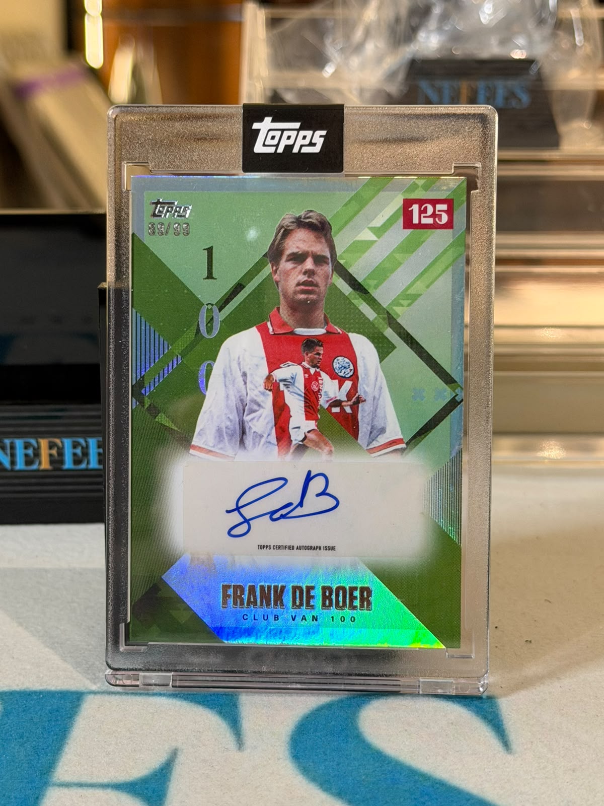 Frank de Boer 89/99 – Club Van 100 Autograph – Topps AFC Ajax 125th Anniversary