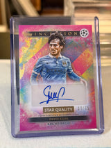 David Silva 37/75 – Star Quality Autograph (Pink Refractor) – 2024-25 Topps Inception… – Manchester City trading card, front