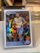 Rodri 23/30 #68 – Merlin (Rainbow Refractor) – 2024-25 Topps Merlin UEFA Club Competit… – Manchester City trading card, front