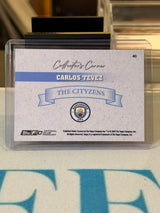 Carlos Tevez 04/10 #40 – Collector's Corner – 2025-26 Topps FC Manchester City – Manchester City trading card, back