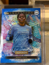 Bunny Shaw 06/49 – Inception Superior (Blue) – 2024-25 Topps Inception UEFA Women's Ch… – Manchester City trading card, front