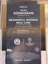 Ilkay Gundogan 03/50 – Meaningful Materials – 2024-25 Topps Museum Collection UEFA Club… – Manchester City trading card, back