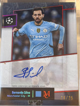 Bernardo Silva 20/25 – Archival Autograph – 2024-25 Topps Museum Collection UEFA Club… – Manchester City trading card, front