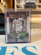 Xavi Simons 31/35 Museum Collection (Amber) – 2024-25 Topps Museum Collection UEFA Club Comp – RB Leipzig trading card, front