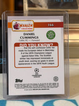 Daniel Cummings 1/5 Red Speckle Refractor – 2024-25 Topps Merlin UEFA Club Competitions – Celtic trading card, back