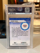 André Silva 1/1 Superfractor (PSA MINT 9) – 2021-22 Topps Stadium Club Chrome Bundesliga Star – RB Leipzig trading card, back
