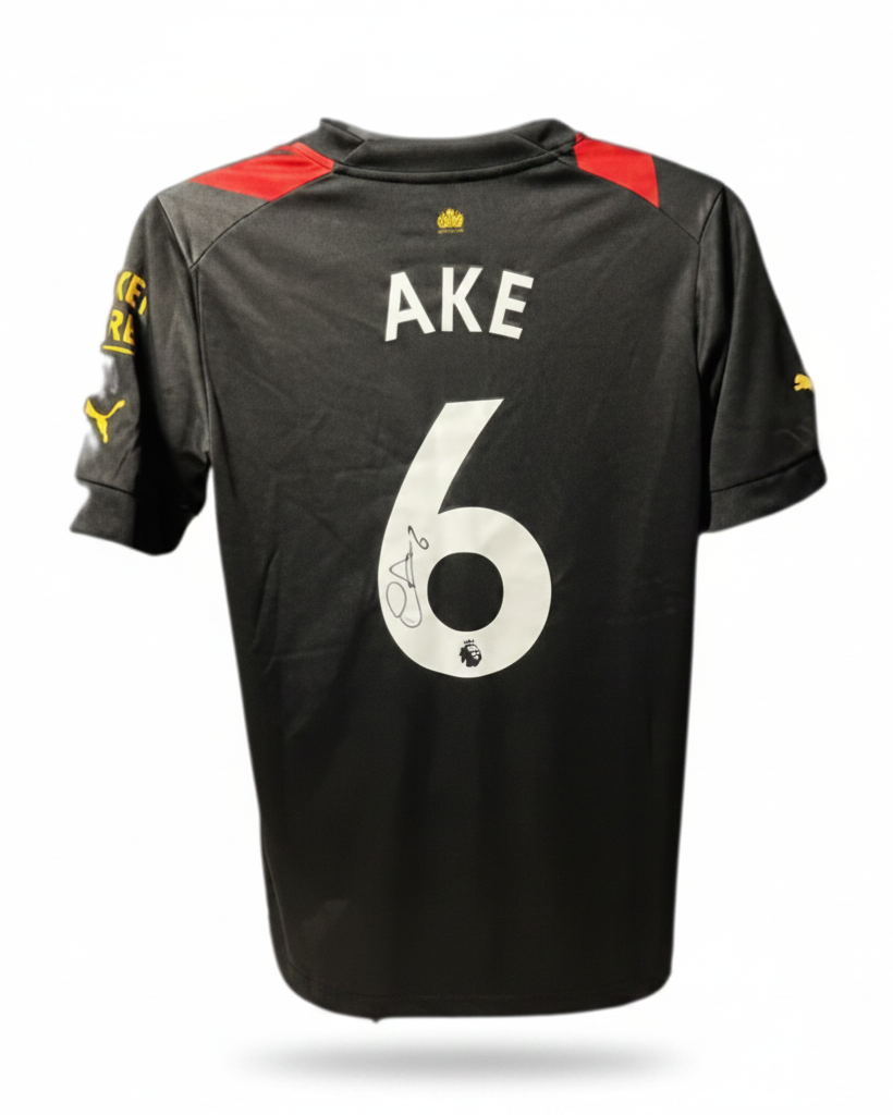 Nathan Aké Manchester City 2022/23 Signed Away Shirt