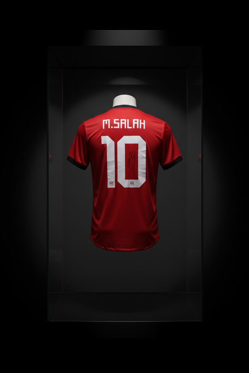 Mohamed Salah Signed Egypt Jersey, front