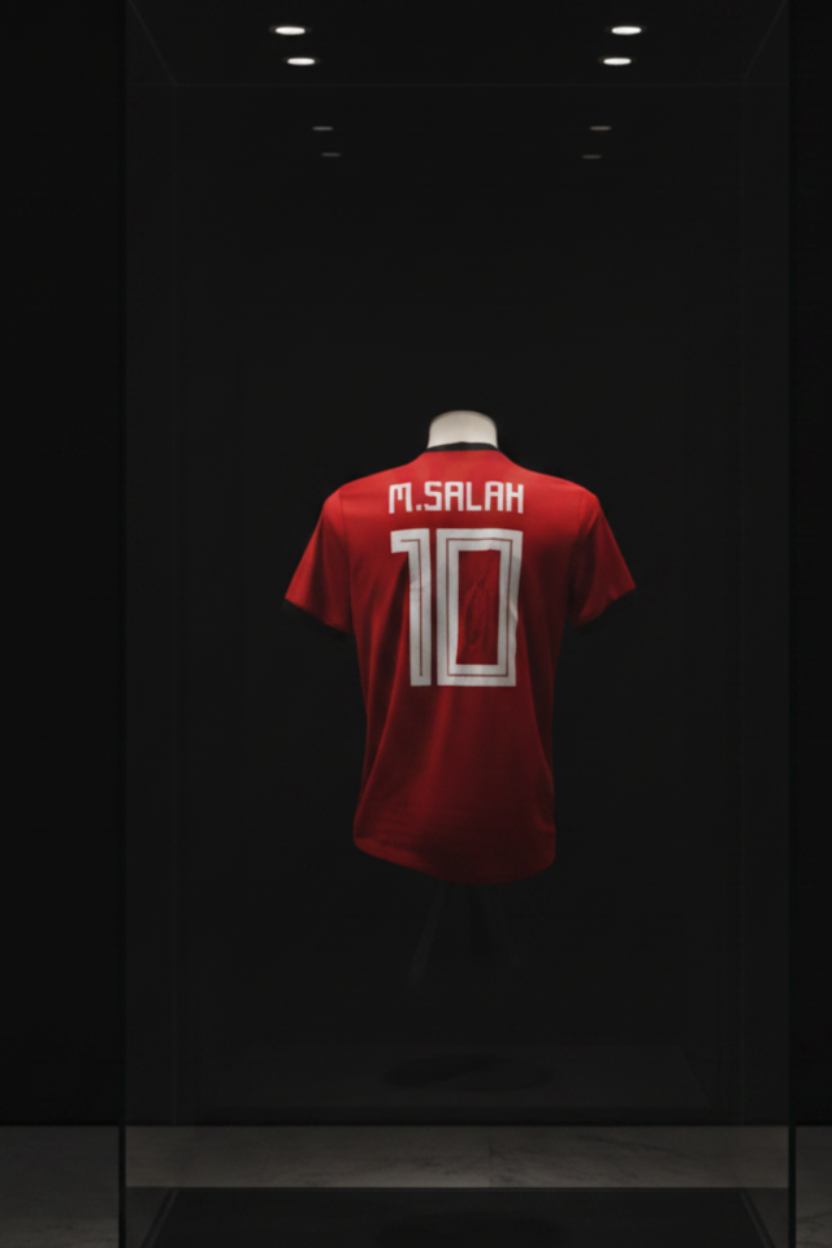 Egypt National Team Jersey signed by Mohamed Salah 2018