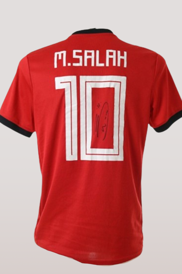 Mohamed Salah Signed Egypt Jersey, back