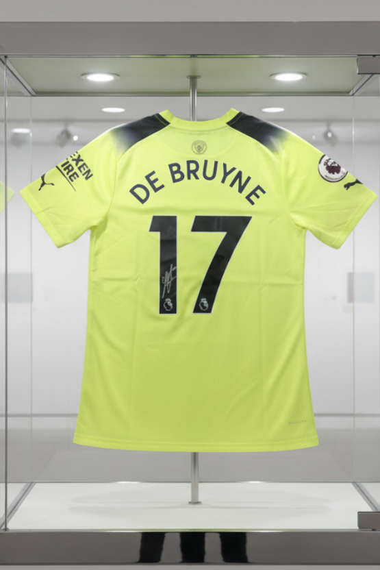 Kevin De Bruyne Signed Manchester City 2022/23 Third Shirt, front