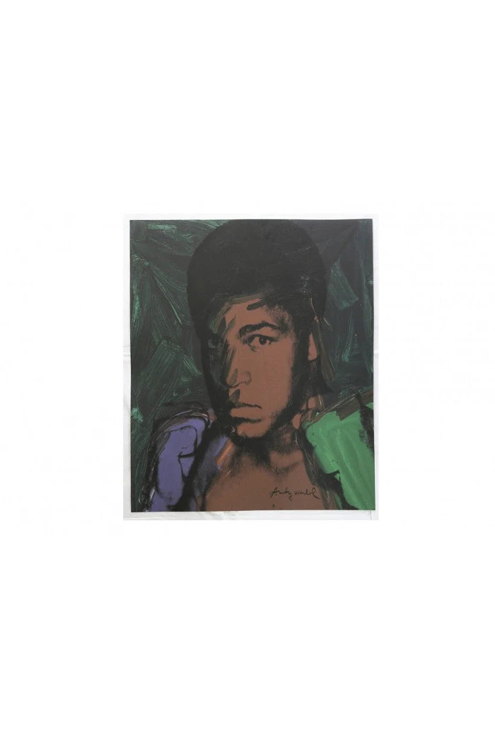 "Muhammad Ali" lithograph by Andy Warhol — full view