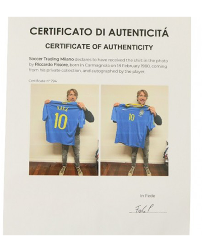 Kaka Official Brazil Signed Shirt, 2010