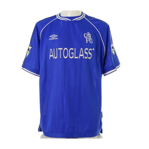 Weah Official Chelsea Signed Shirt, 1999/00