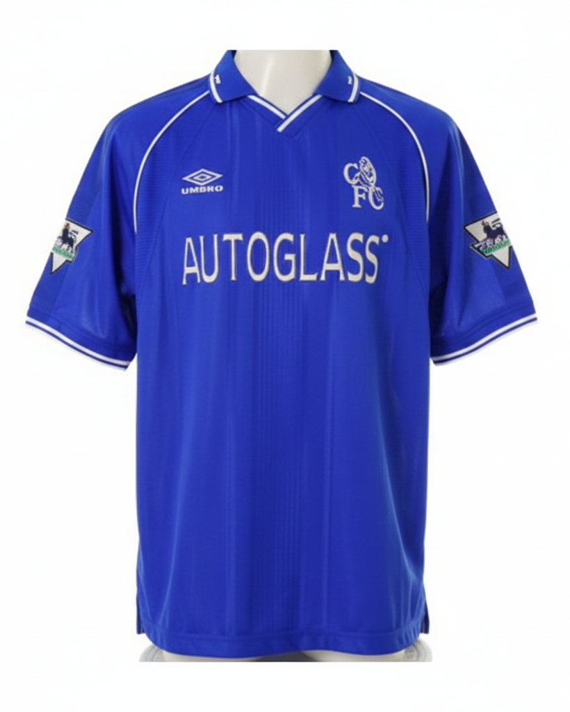 Weah Official Chelsea Signed Shirt, 1999/00