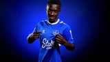 Idrissa Gueye Signed Everton Away Shirt 2022/23, number 27 detail