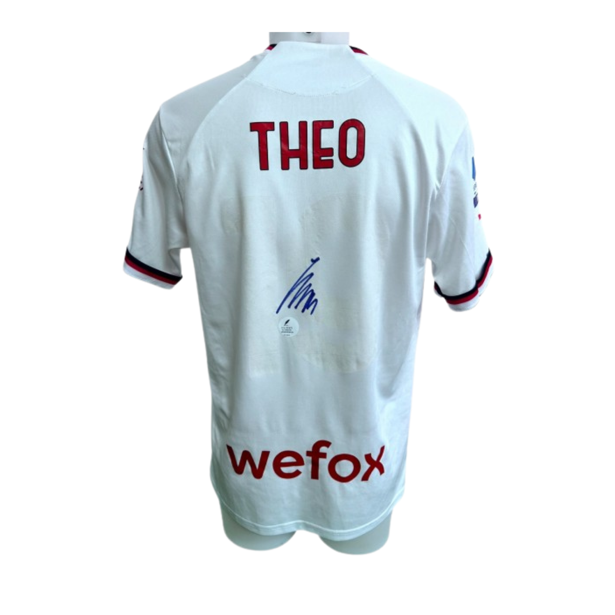 Theo Hernandez Signed AC Milan Shirt 2022/23, back