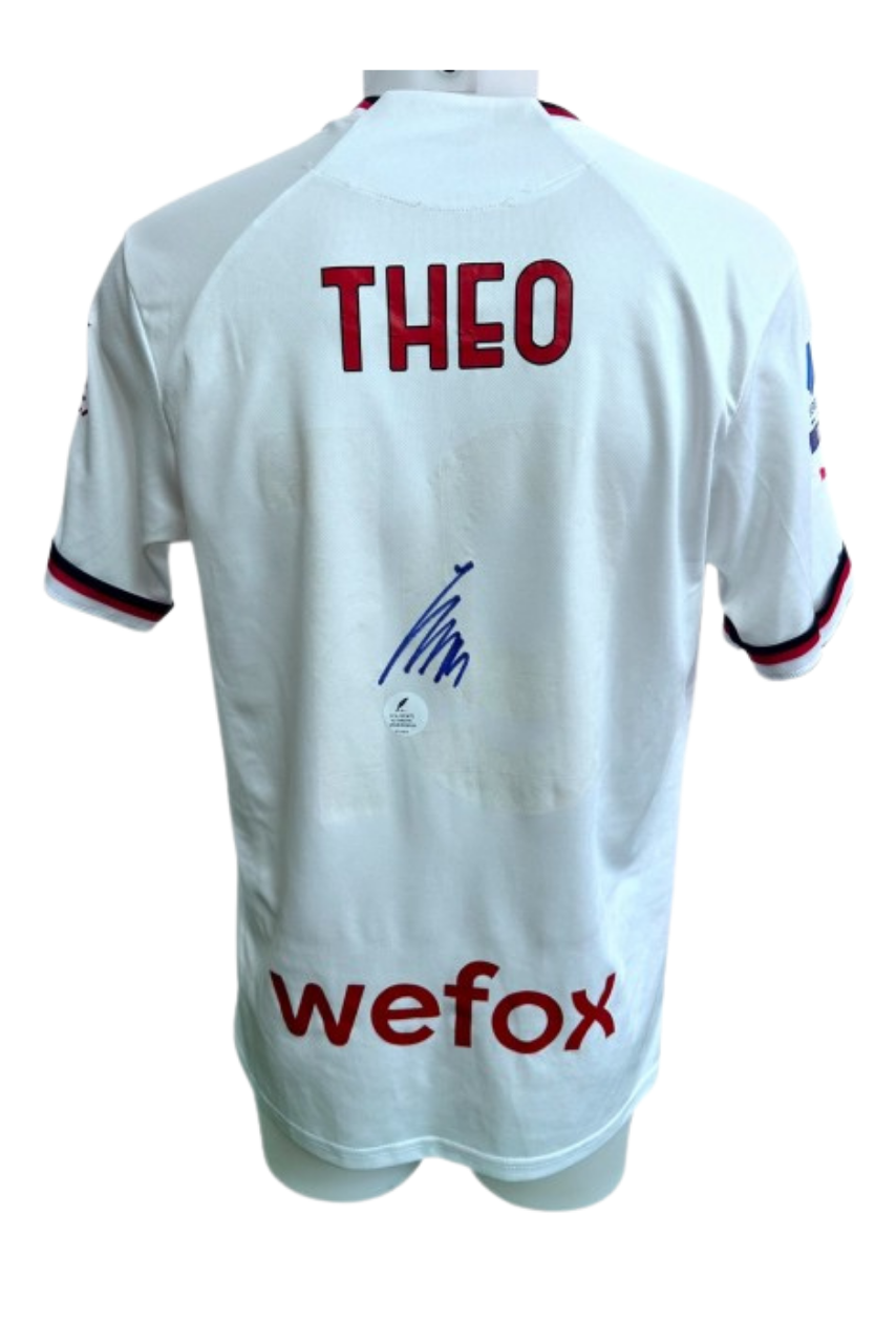 Theo Hernandez Signed AC Milan Shirt 2022/23, front