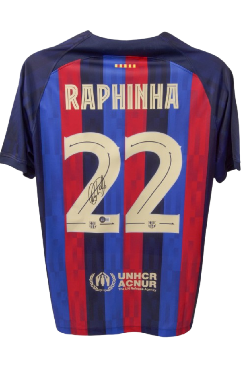 Raphinha Signed FC Barcelona Shirt, front