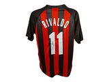Rivaldo Signed AC Milan Shirt 2002/03, crest detail