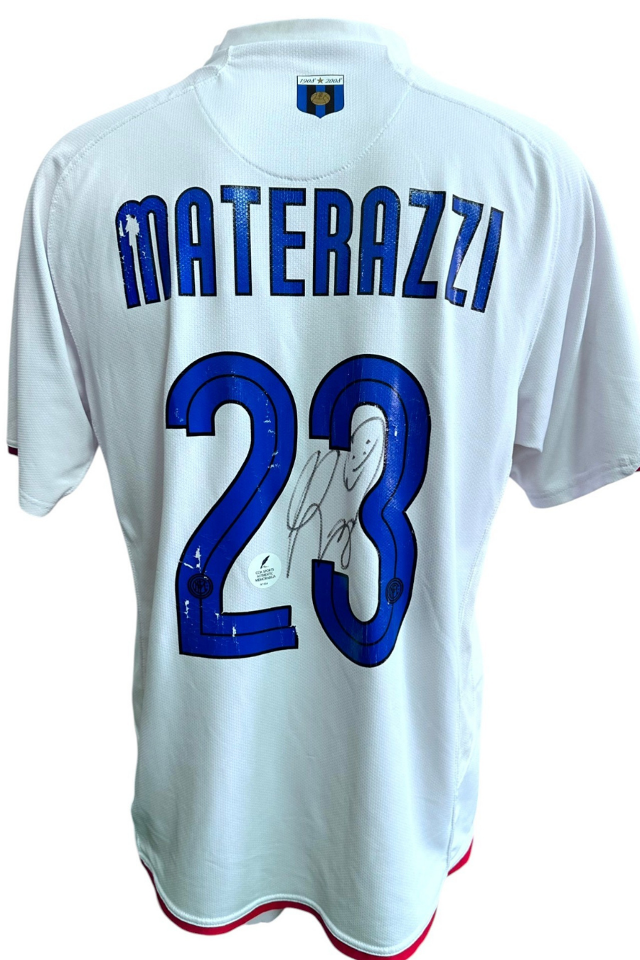 Materazzi Signed Inter Milan Shirt 2007/08, back
