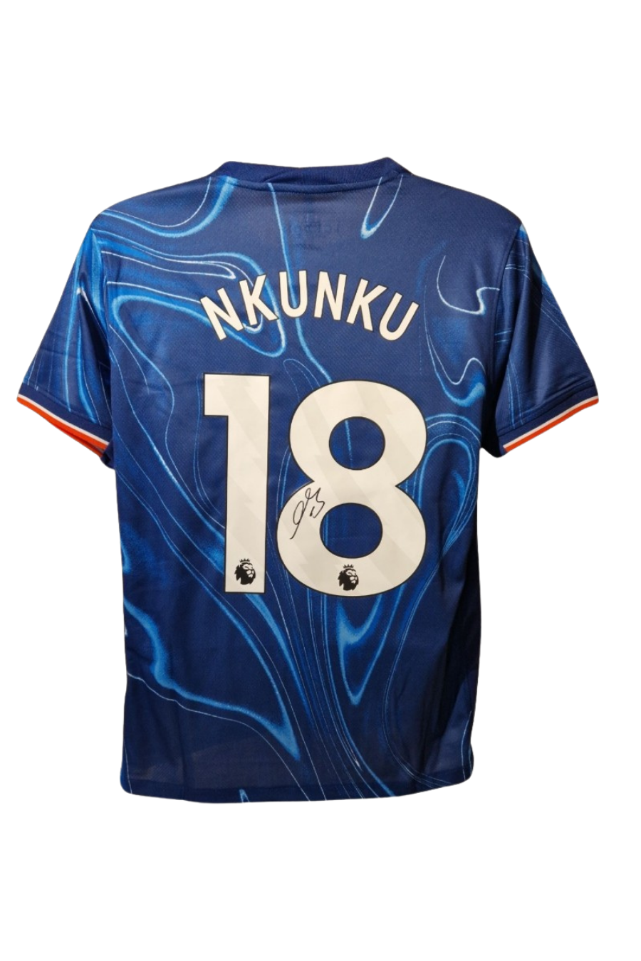 Christopher Nkunku Signed Chelsea Shirt 2024/25, front