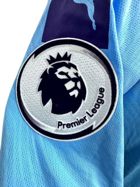 G. Jesus Signed Manchester City Shirt 2019/20, name and number detail