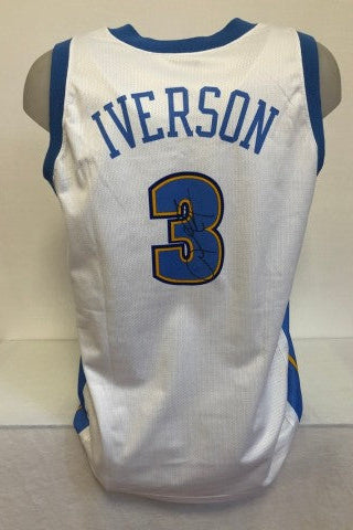 Allen Iverson's signed Denver Nuggets jersey, back