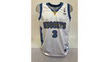 NBA patch detail on Allen Iverson's Nuggets jersey