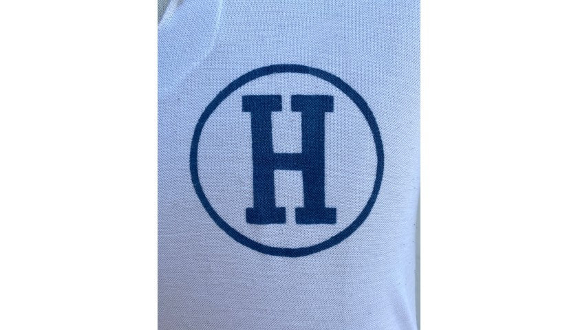 Honduras emblem detail on 1980s match shirt