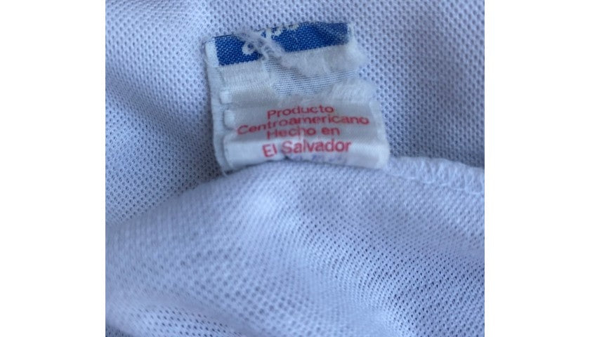 Number 8 detail on Honduras match shirt