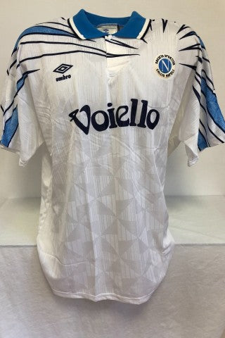 Zola's Signed Napoli Shirt 1992/93, back