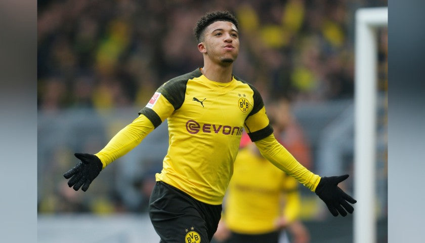 Official BVB Shirt 2018/19 Signed by Sancho, signature detail