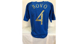 Bovo's Match-Issued Signed Italy Shirt 2004, signature detail