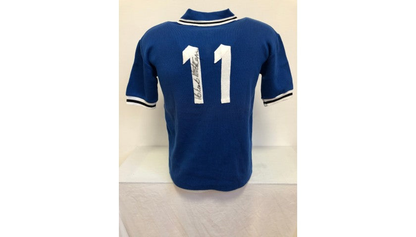 Roberto Bettega Signed Juventus Retro Shirt 1977, chest star emblem detail