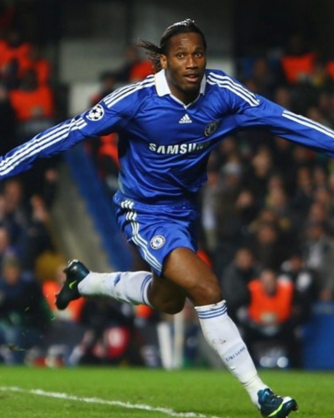 Didier Drogba's Chelsea match shirt 2008/09, back
